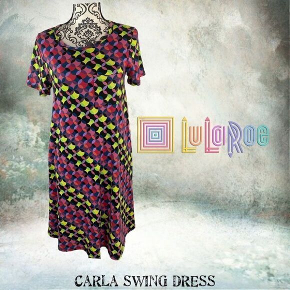 $5 ADD ON ITEM Carly LULAROE nwot xs swing dress - Picture 3 of 11